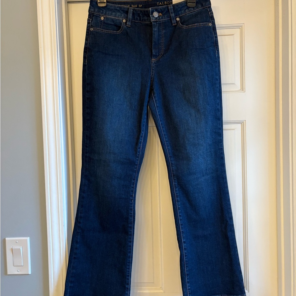 Talbots Dark Blue  Bootcut Jeans NWT